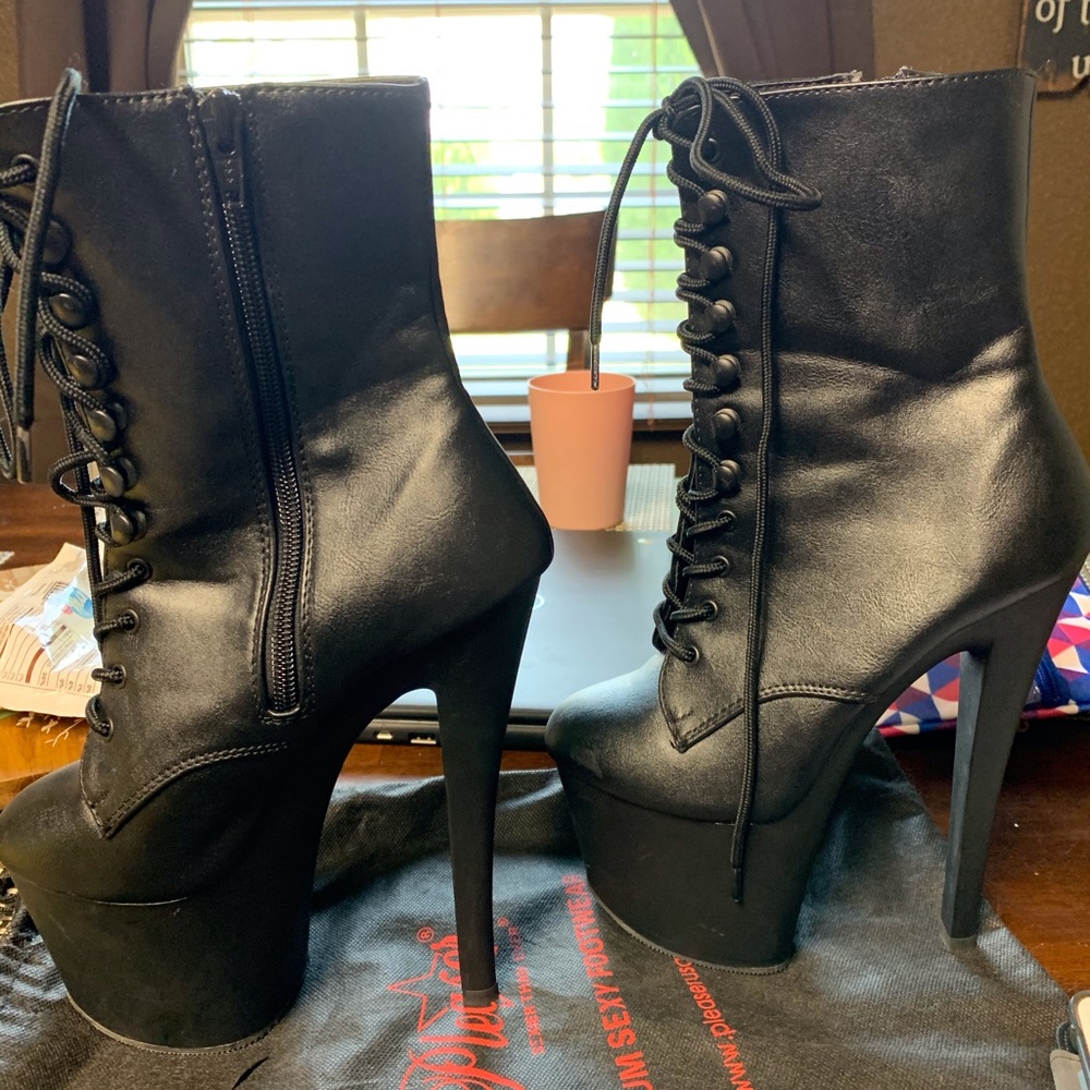 Lace up ankle boots